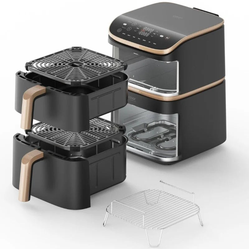 Friggitrice ad Aria 8 in 1 da 1800W e TRIPLA RESISTENZA con Capacità fino a 15L