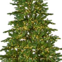 Albero di Natale 210 cm con Luci LED + Borsa Salvaspazio