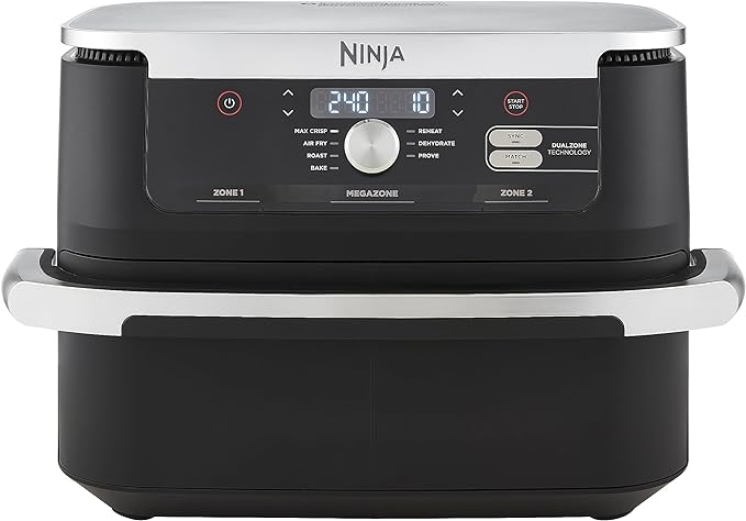 Friggitrice ad Aria Ninja 8 in 1 da 1800W e TRIPLA RESISTENZA con Capacità fino a 15L